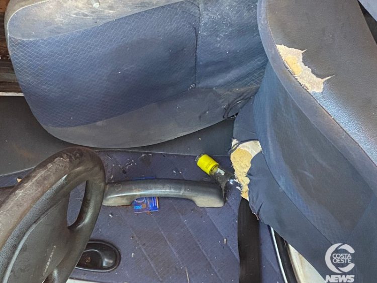 Palio é abandonado após acidente em Santa Helena