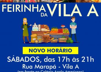 Feirinha da Vila passará a funcionar das 17h às 21h aos sábados