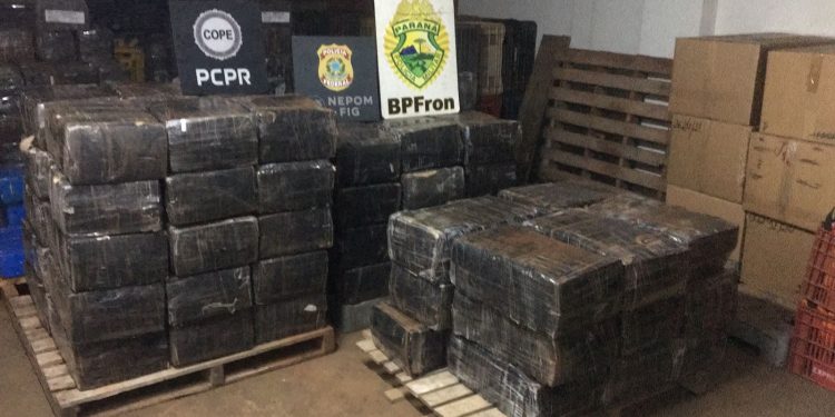 Forças de Segurança apreendem entorpecentes e tonelada de maconha em Santa Helena