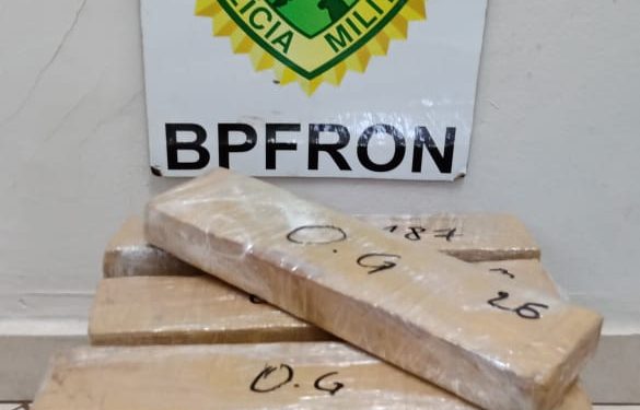 BPFron apreende 5,7 kg de droga em ônibus interestadual em Foz do Iguaçu