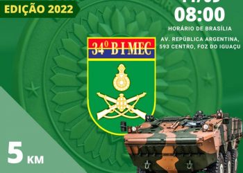 Corrida do Soldado 2022 será disputada no dia 11 de setembro em Foz do Iguaçu