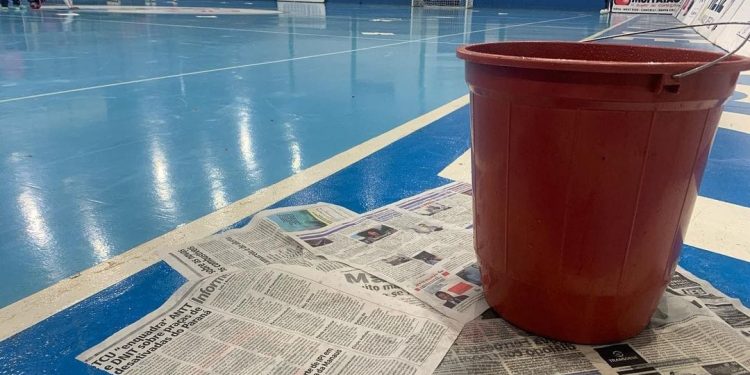 Cascavel Futsal cobra autoridades devido a goteiras no Ginásio da Neva