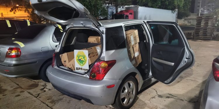 BPFRON apreende cigarros contrabandeados em Foz do Iguaçu