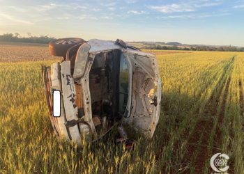 Palio é abandonado após acidente em Santa Helena
