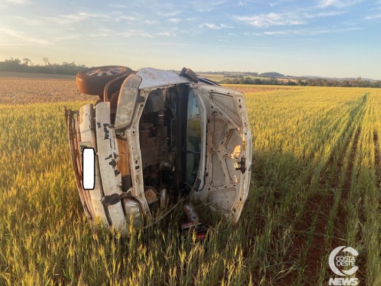 Palio é abandonado após acidente em Santa Helena