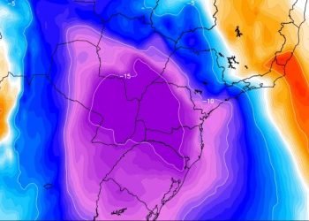 Forte frente fria e intensa massa de ar polar vão atingir o Brasil
