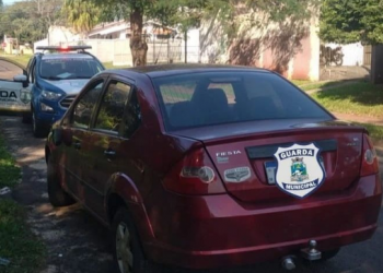 Guarda Municipal recupera veículo tomado de assalto na BR-277