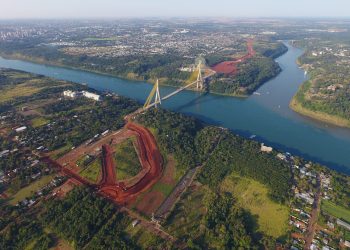 Obras complementares da Ponte da Integração ganham forma nos dois lados da fronteira