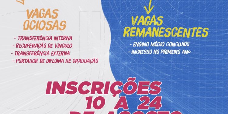 UNIOESTE abre inscrições para vagas remanescentes 