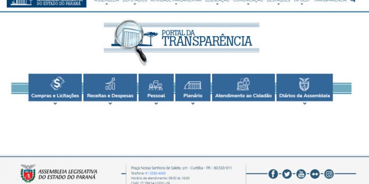 Alep volta a divulgar dados no Portal da Transparência