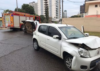 Acidente entre dois veículos acontece em cruzamento no Maracanã