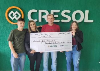 Cresol premia com R$ 100 mil cooperado de Serranópolis do Iguaçu