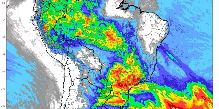 Semana terá de chuva mais abrangente no Brasil em meses