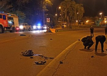 Motociclista morre em acidente com carro brasileiro em Puerto Iguazú