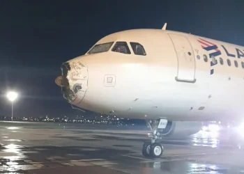 Avião que pousou em Foz chegou em Assunção sem um motor e para-brisa quebrado