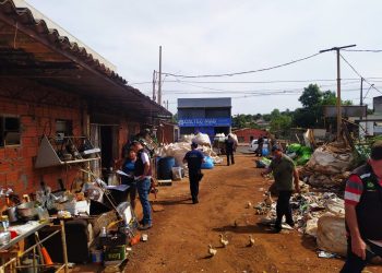 Forças de segurança e fiscalização realizam ação contra furto de fios