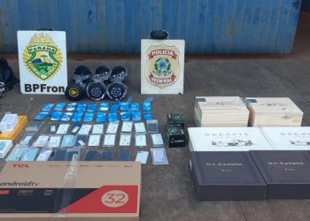 PF apreende mercadorias contrabandeadas próximo a Ponte da Amizade