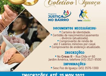 Programa Justiça no Bairro promove Casamento Coletivo em Foz do Iguaçu