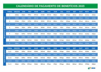 INSS divulga calendário de pagamentos para aposentados e pensionistas