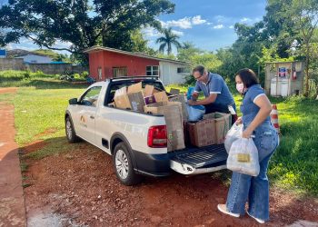 Colaboradores da VISAC entregam 450 quilos de alimentos ao Lar dos Velhinhos