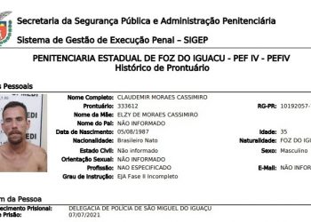 Fuga na recém-inaugurada PEF IV em Foz