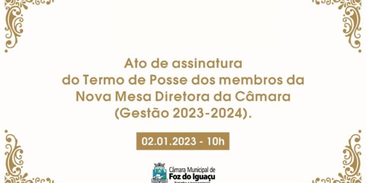 Mesa Diretora eleita para biênio 2023/2024 assina termo de posse na próxima segunda (02/01)