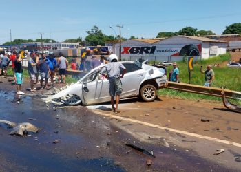 Acidente interdita BR-277 na entrada de Foz do Iguaçu
