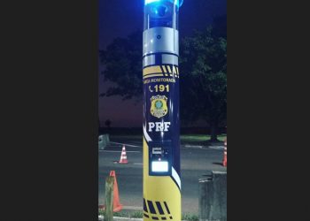 Totem instalado na BR 277 também deverá auxiliar a PRF na Ponte da Integração
