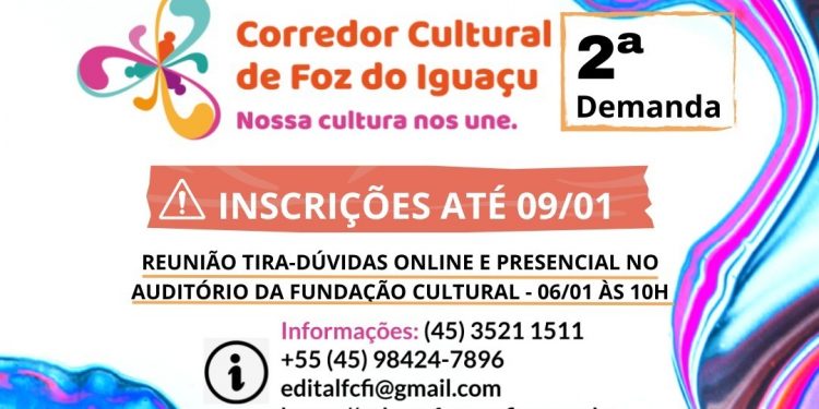 Inscrições para o Corredor Cultural terminam na próxima segunda-feira (09)