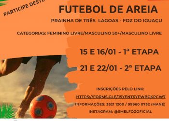 Prainha de Três Lagoas terá eventos esportivos gratuitos aos finais de semana