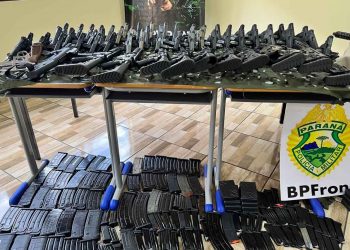 Polícia Militar faz maior apreensão de armas da corporação no Paraná