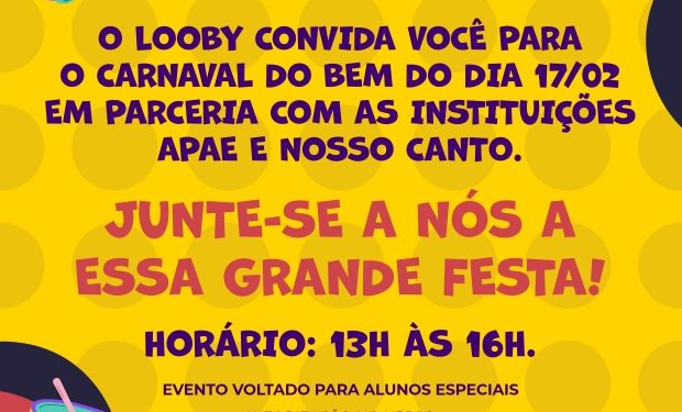 Visit Iguassu apoia Carnaval do Bem, promovido pela Looby Foz do Iguaçu
