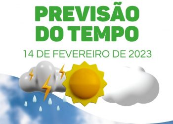 Previsão do tempo – terça-feira, 14 de fevereiro