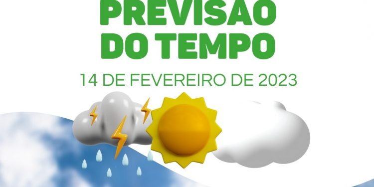 Previsão do tempo – terça-feira, 14 de fevereiro