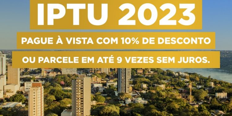 IPTU de Foz já está disponível no site da Prefeitura