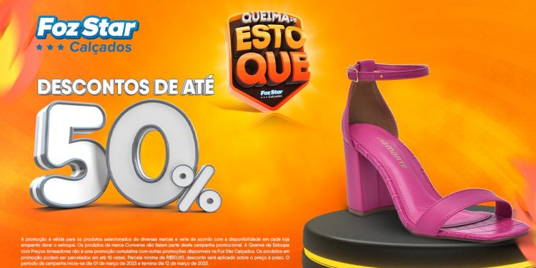 Oportunidade única: Foz Star Calçados realiza queima de estoque com descontos de até 50%
