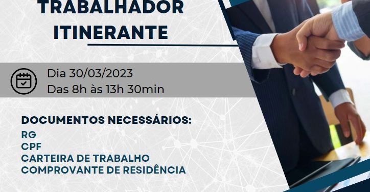 Atenção moradores do Morumbi: amanhã a Agência do Trabalhador Itinerante vai atender no bairro