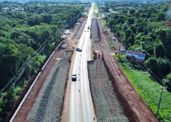 Construção de passa-faunas avança na duplicação da BR-469, em Foz do Iguaçu