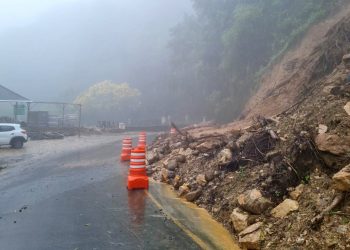 Estrada da Graciosa foi interditada devido às chuvas