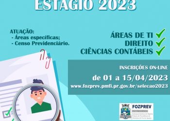 Oportunidade para estagiários. Última semana para as inscrições