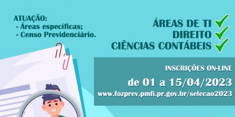 Oportunidade para estagiários. Última semana para as inscrições