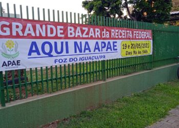 Apae de Foz promove bazar com produtos doados pela Receita Federal