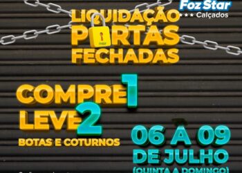 Promoção Portas Fechadas da Foz Star Calçados está de volta