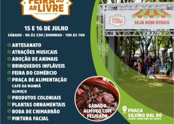 Nesse fim de semana tem Feira ao Ar Livre em Santa Terezinha de Itaipu