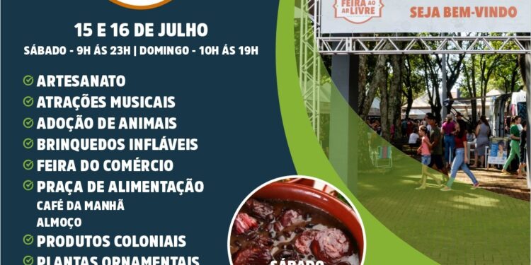 Nesse fim de semana tem Feira ao Ar Livre em Santa Terezinha de Itaipu