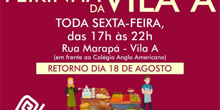 Feirinha da Vila A será retomada nesta sexta-feira (18)
