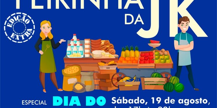 Feirinha da Jk terá edição especial neste sábado (19), das 17h às 22h