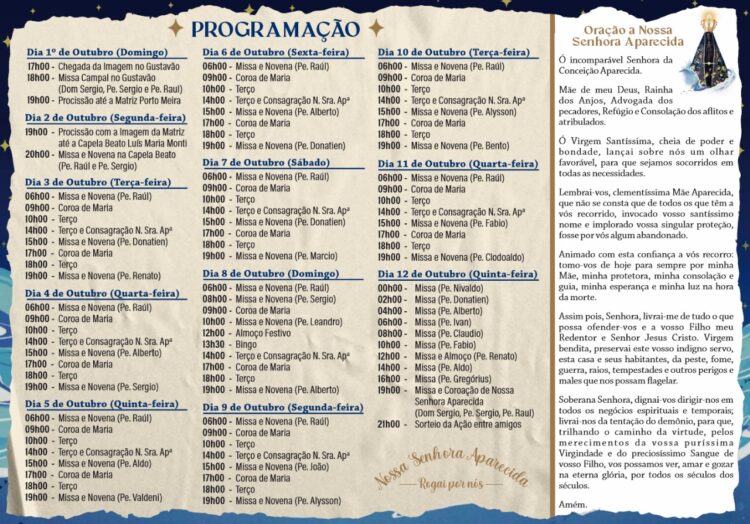 Imagem peregrina de Nossa Senhora Aparecida chega a Foz do Iguaçu nesse domingo (01)