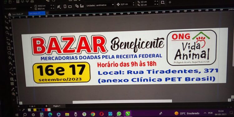 Ong Vida Animal promove bazar com mercadorias doadas pela Receita Federal
