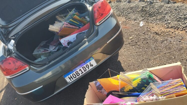 Operação da GM e PM acaba com a brincadeira perigosa de soltar pipa com linhas cortantes